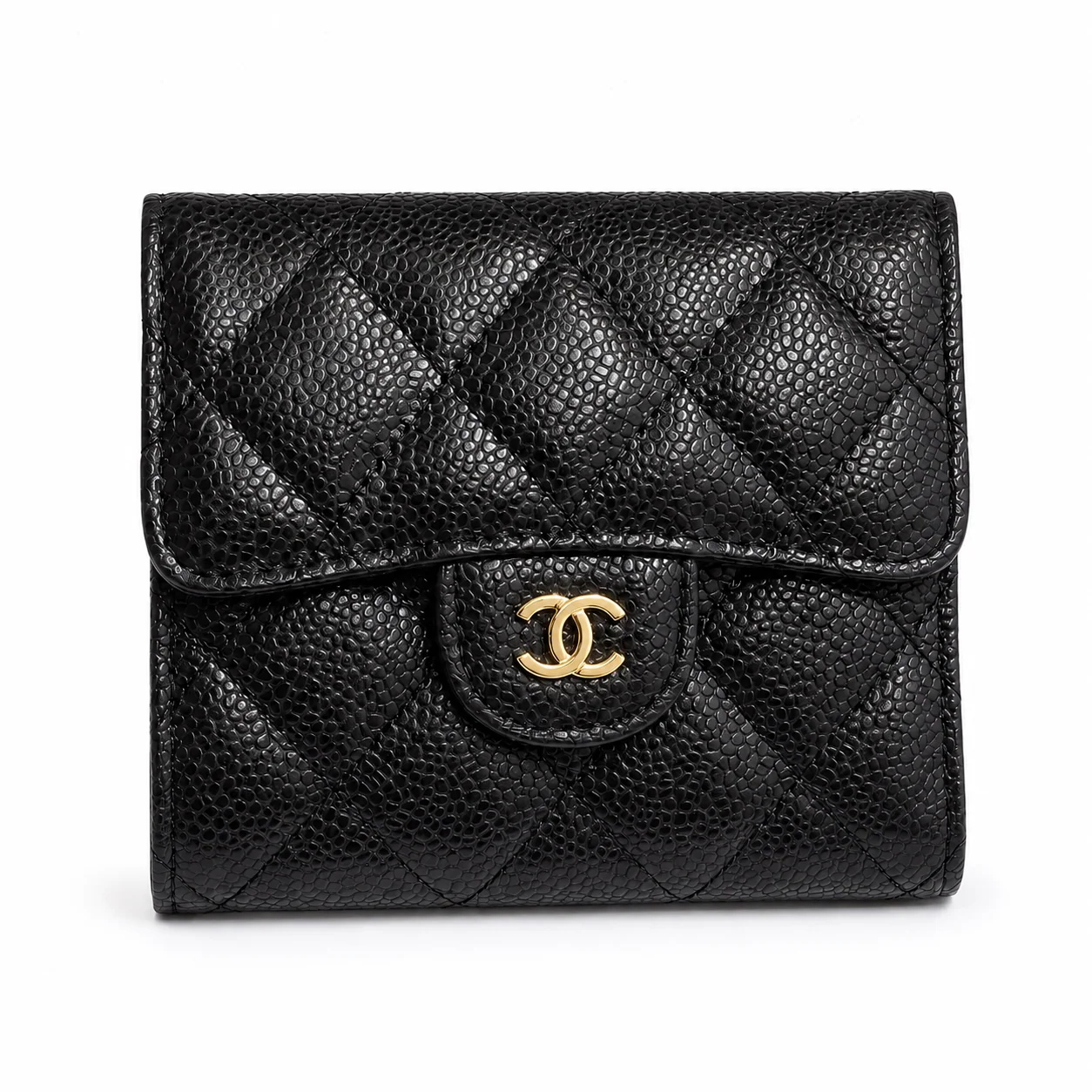 Chanel Classic Small Trifold Wallet in Black