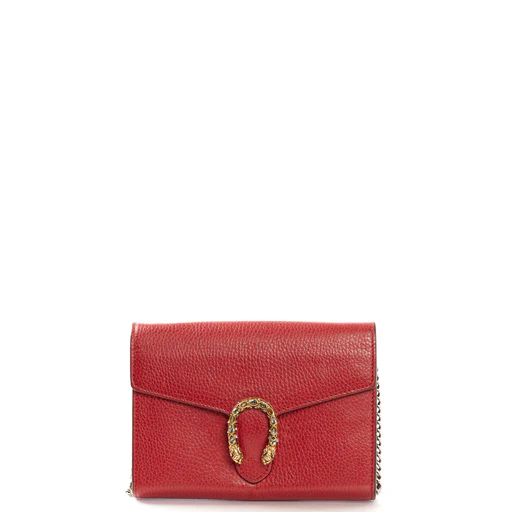 Picture of Gucci Cross Body Dionysus Chain Wallet in Hibiscus Red, Leather