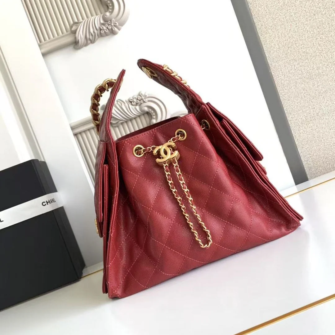 Chanel 25 Small Hobo in Red