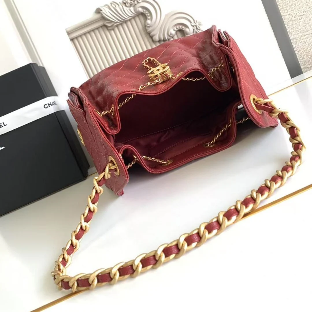 Chanel 25 Small Hobo in Red