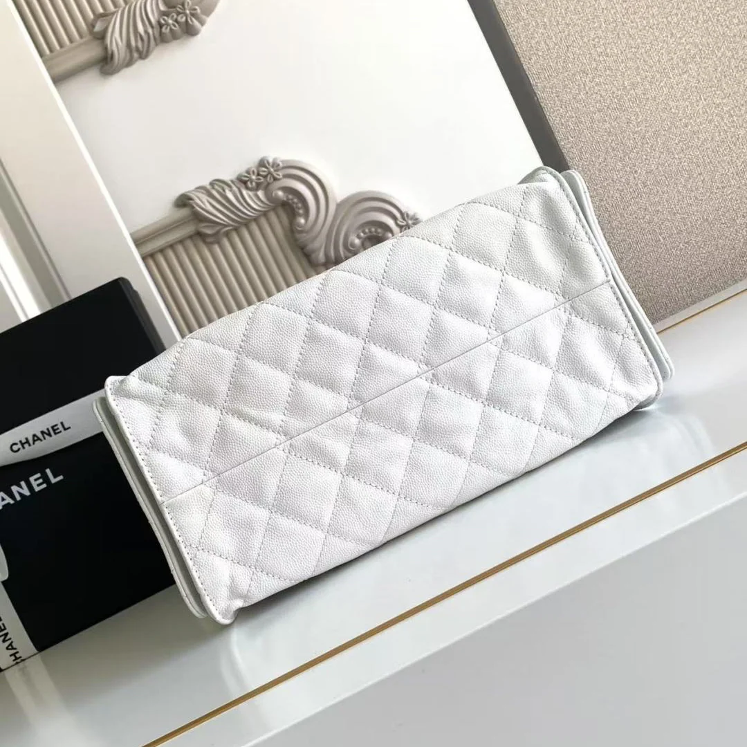 Chanel 25 Small Hobo in White