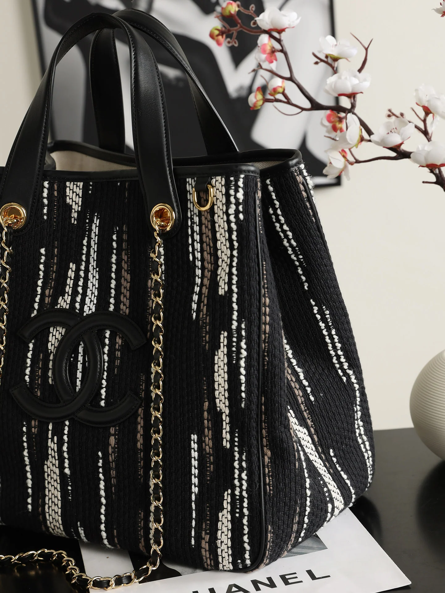 Chanel Small Shopping Bag  hardware detail