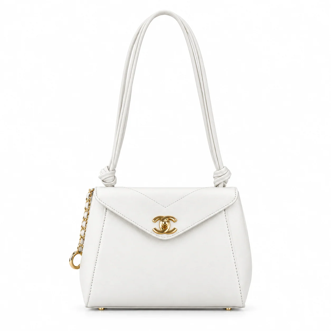 Chanel 26A Knotty Envelope Bag 6223 in White