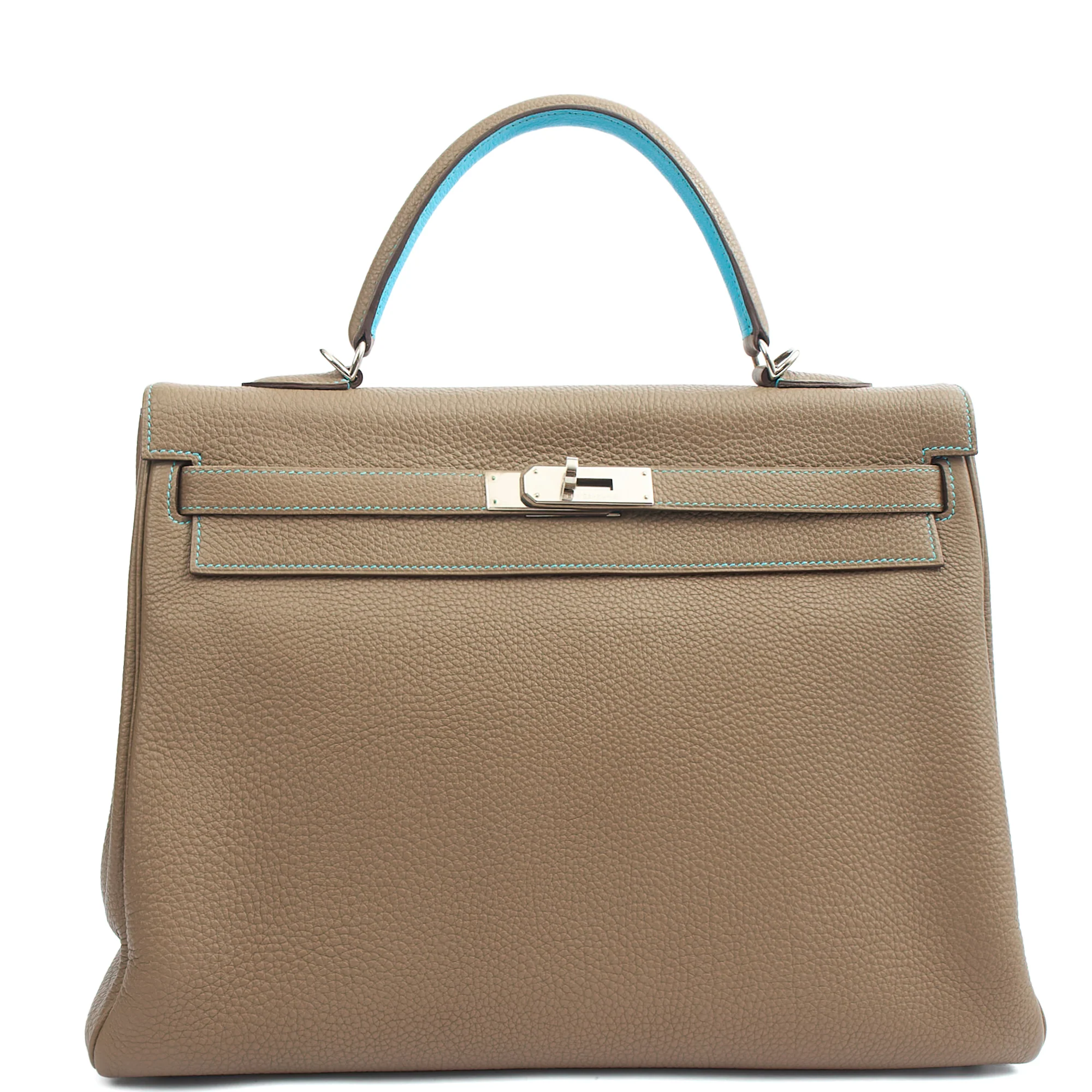 Picture of Hermes Top Handle Kelly 35 in Etain, Togo Leather