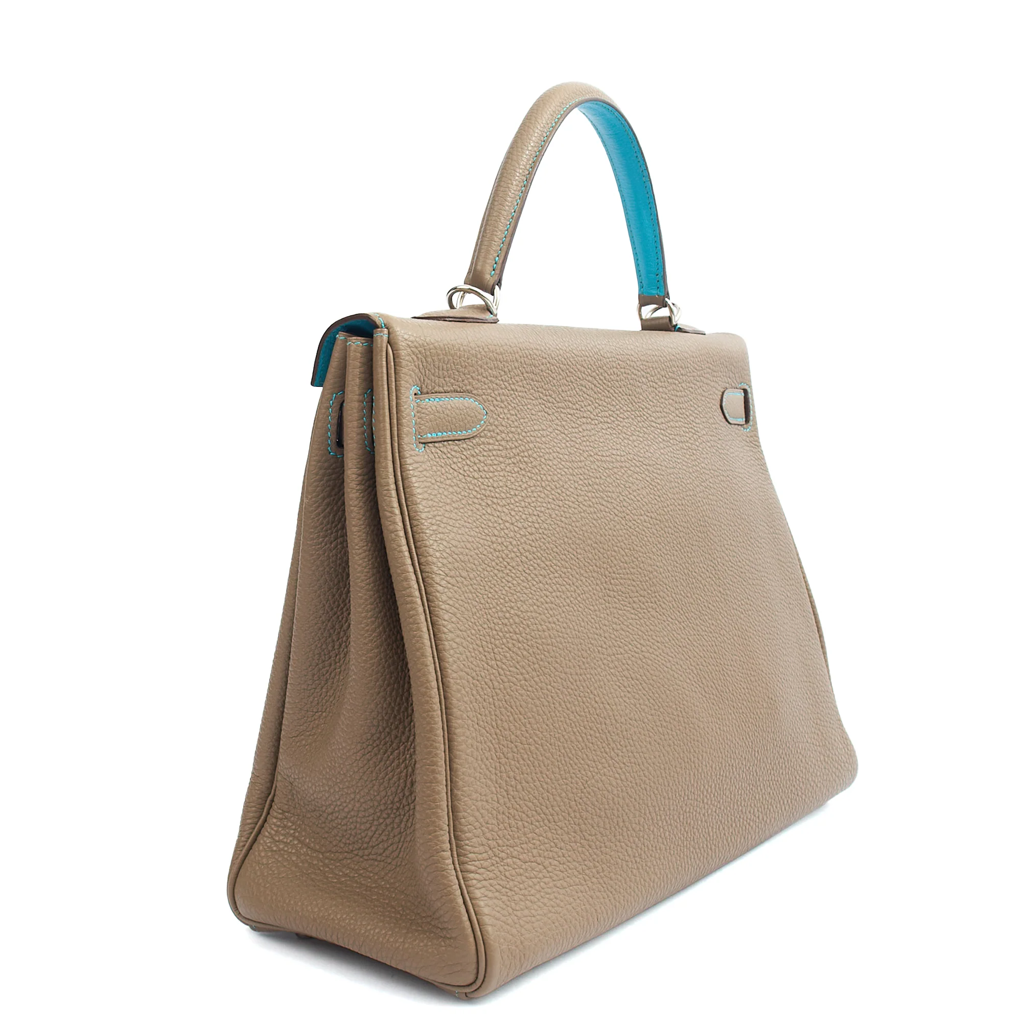 Picture of Hermes Top Handle Kelly 35 in Etain, Togo Leather