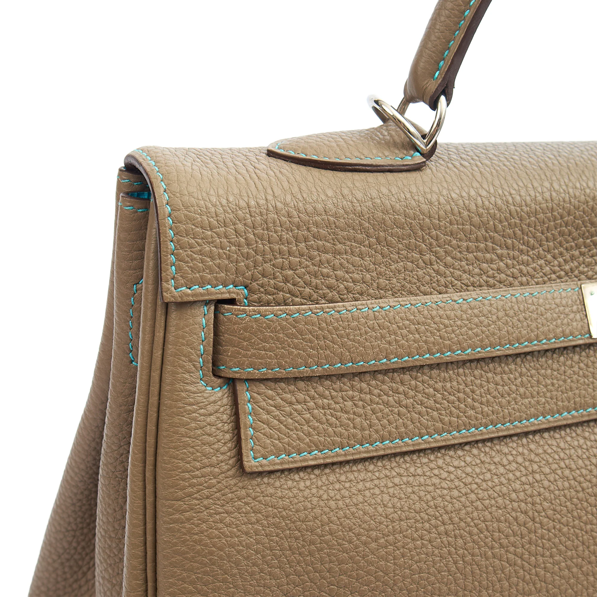 Picture of Hermes Top Handle Kelly 35 in Etain, Togo Leather