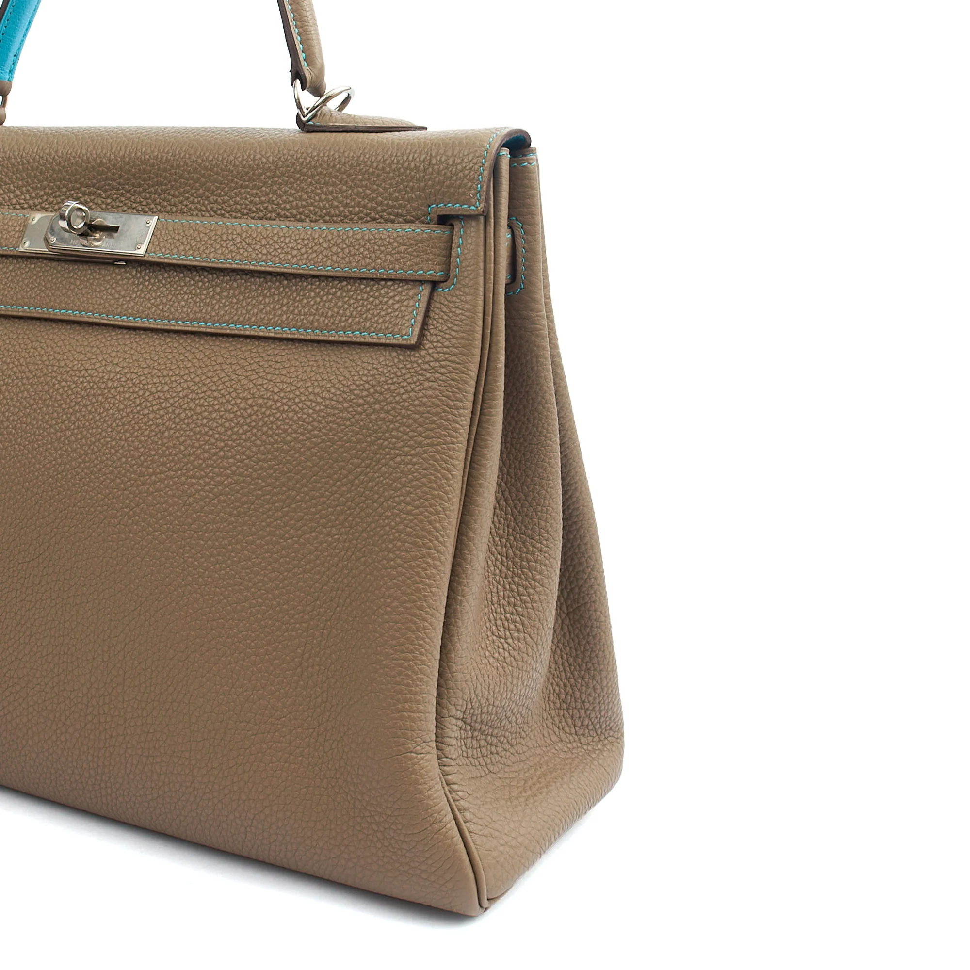 Picture of Hermes Top Handle Kelly 35 in Etain, Togo Leather