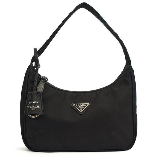 Picture of Prada Shoulder Bag Re-Edition 2000 Terry Mini Bag in Black, Nylon
