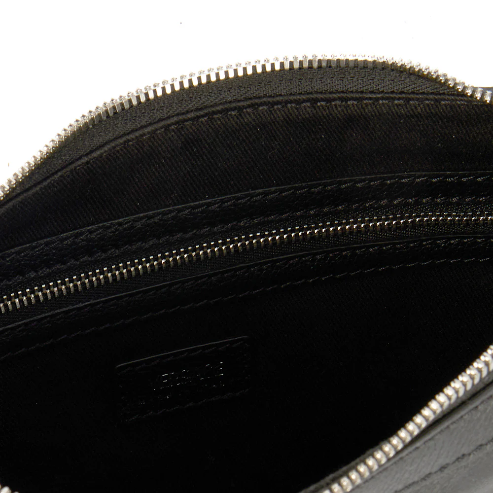 Picture of Versace Shoulder Bag Biker Hobo in Black, Leather