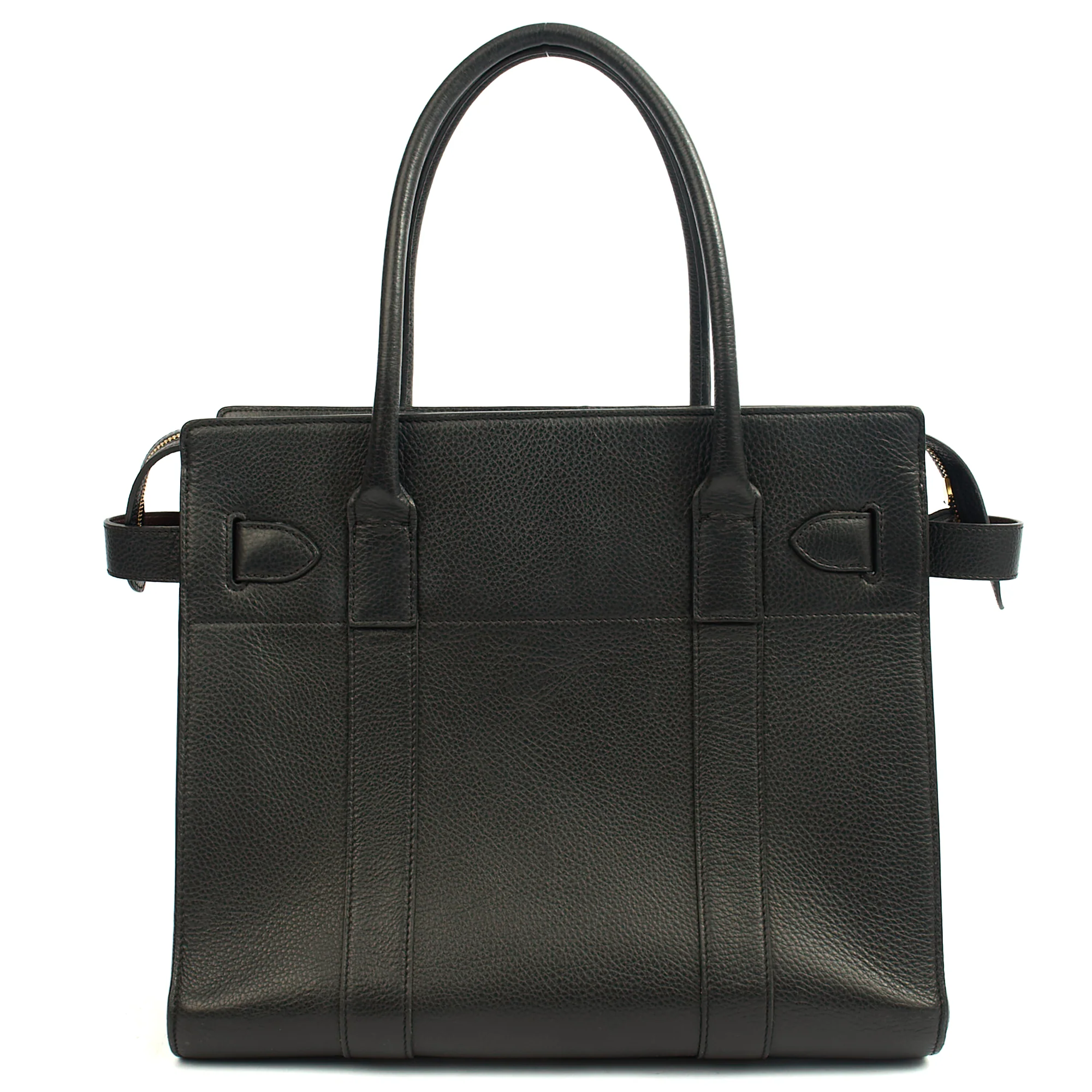 Picture of Mulberry Tote Zipped Bayswater in Black, Calfskin Leather