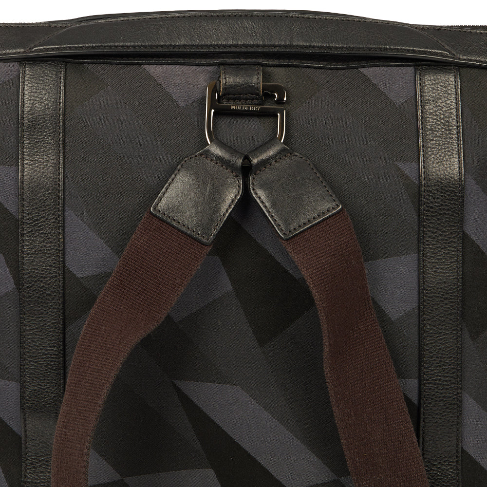 Picture of Mulberry Multitasker Camo Canvas Holdall in Blue, Fabric