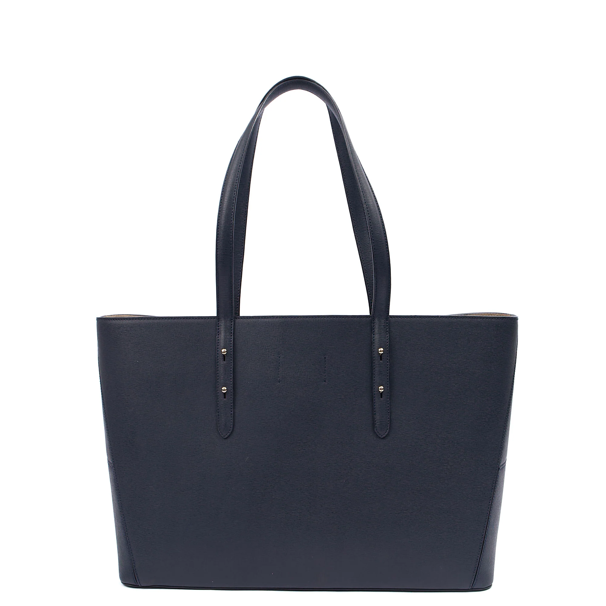 Picture of Aspinal of London Tote Regent Tote in Navy, Leather