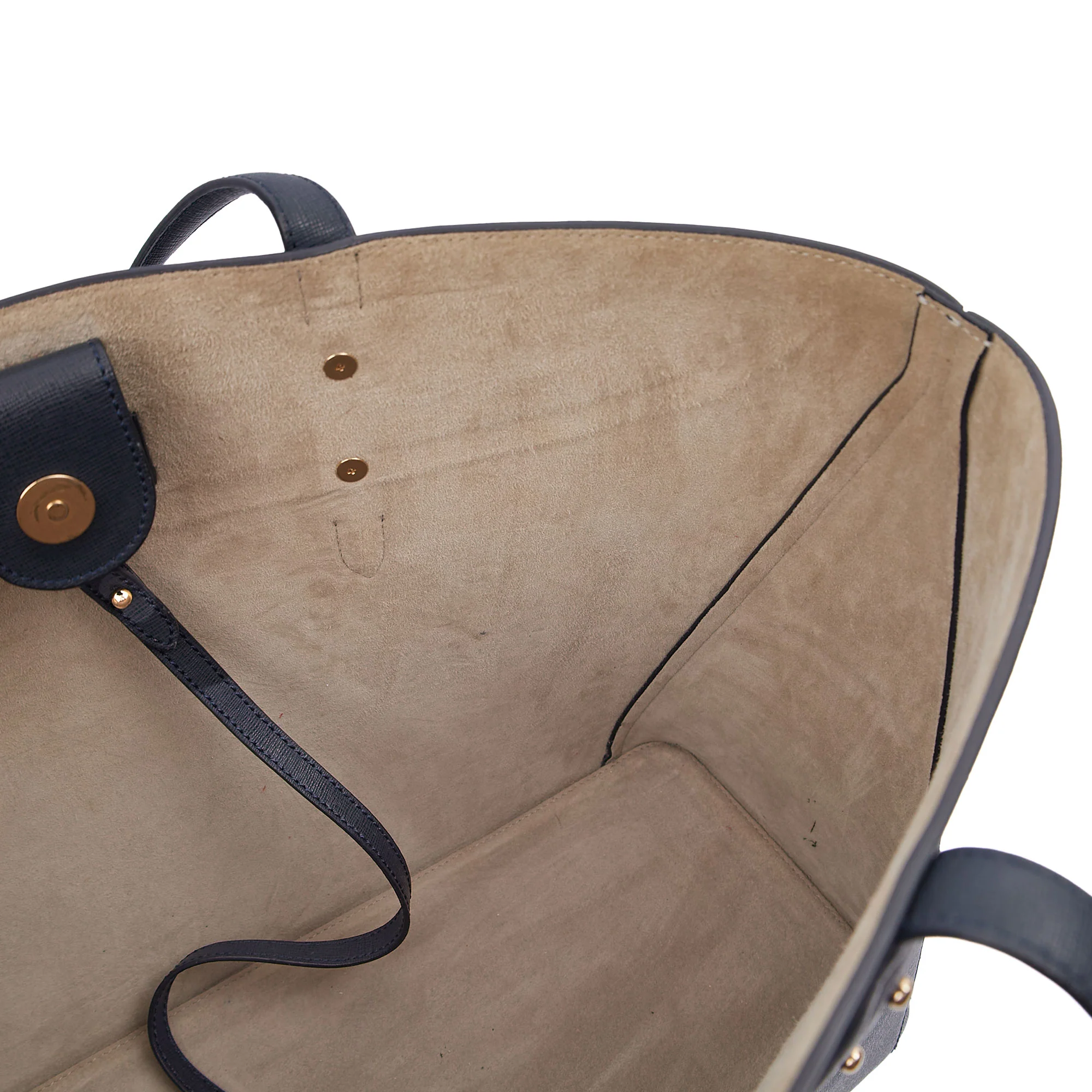 Picture of Aspinal of London Tote Regent Tote in Navy, Leather