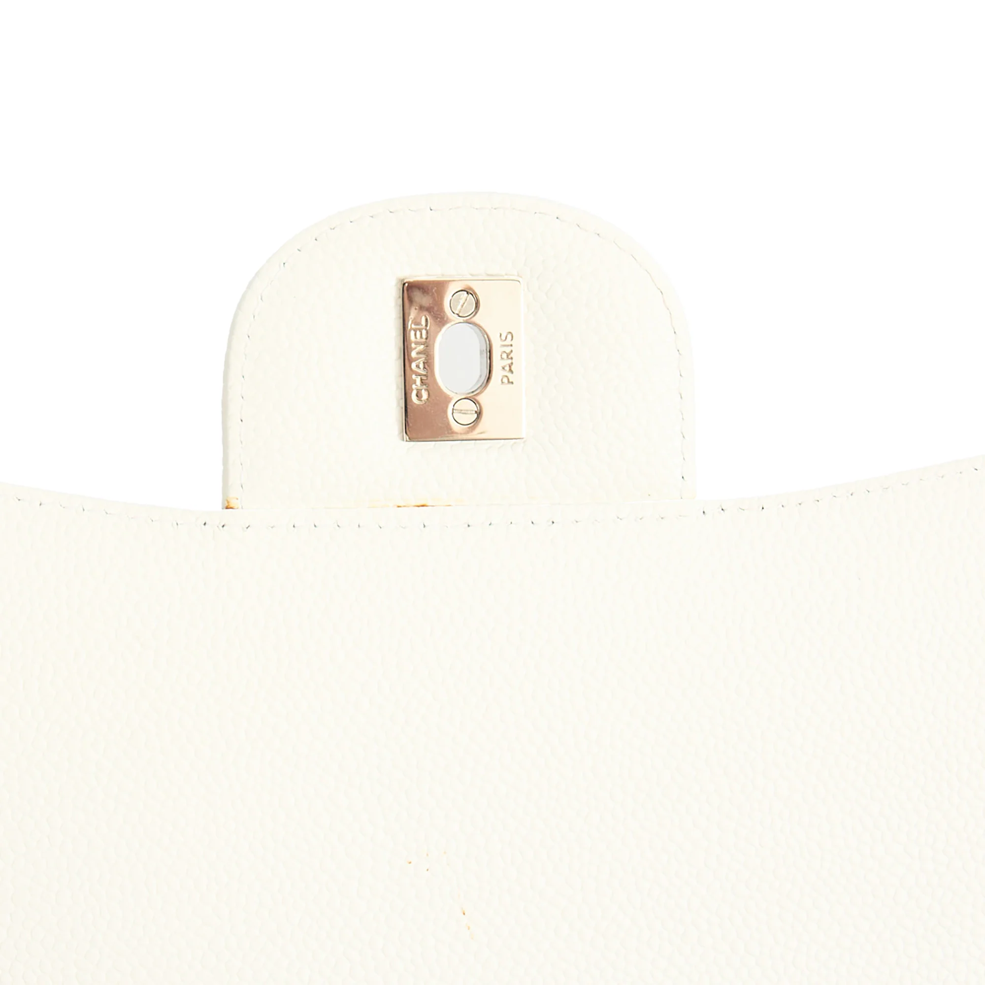 Picture of Chanel Shoulder Bag Classic - Maxi in White, Caviar Leather