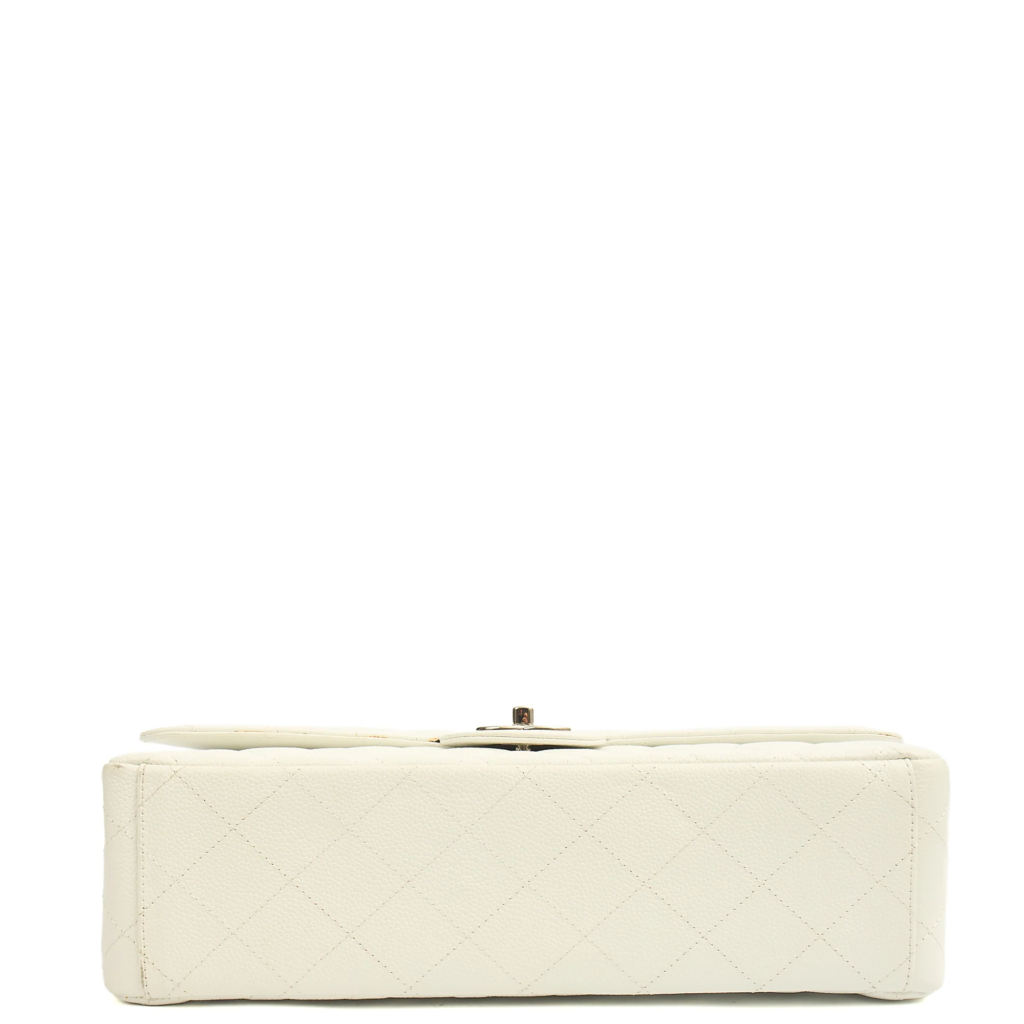 Picture of Chanel Shoulder Bag Classic - Maxi in White, Caviar Leather