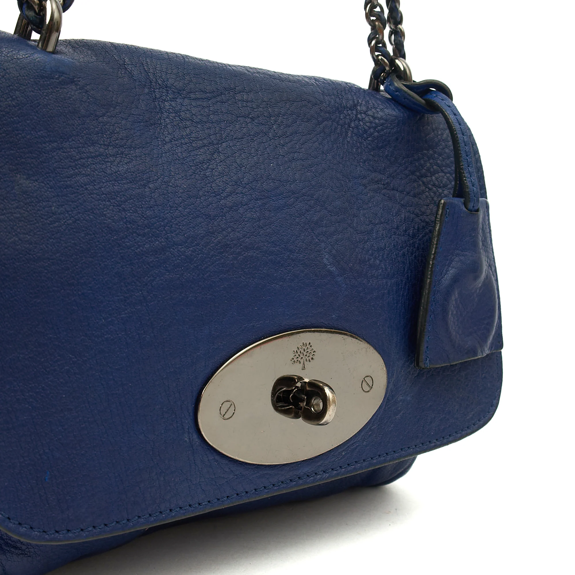 Picture of Mulberry Shoulder Bag Lily in Blue, Calfskin Leather