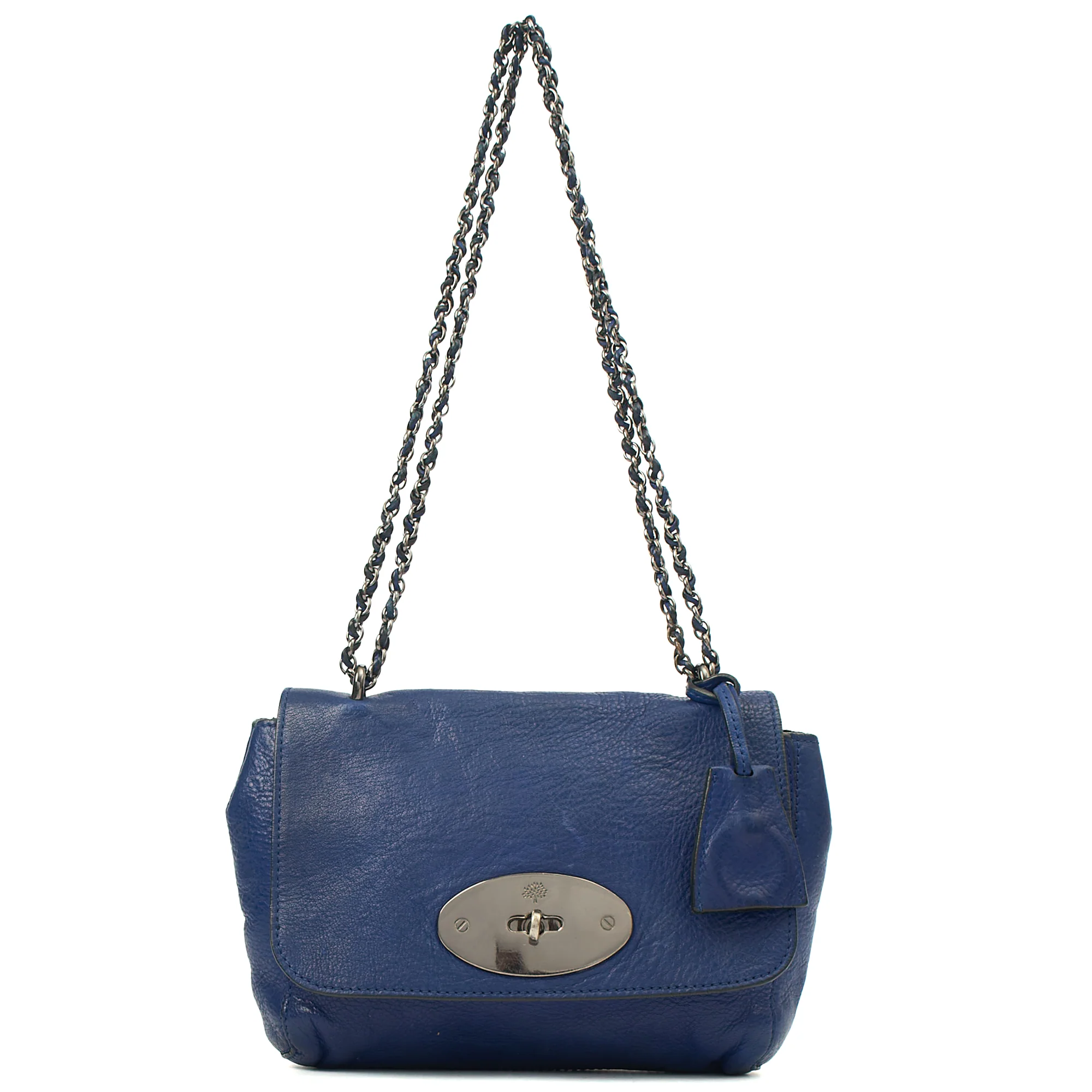 Picture of Mulberry Shoulder Bag Lily in Blue, Calfskin Leather