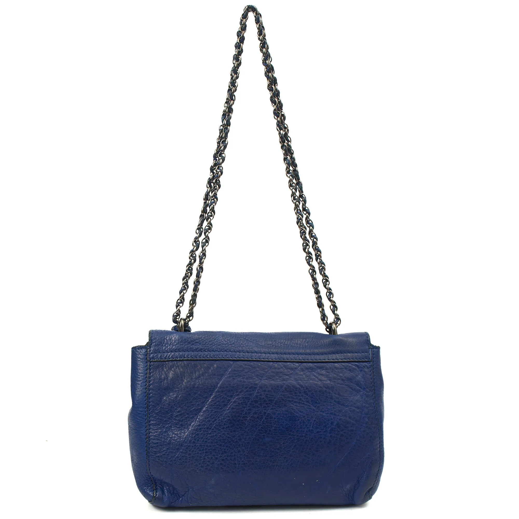 Picture of Mulberry Shoulder Bag Lily in Blue, Calfskin Leather