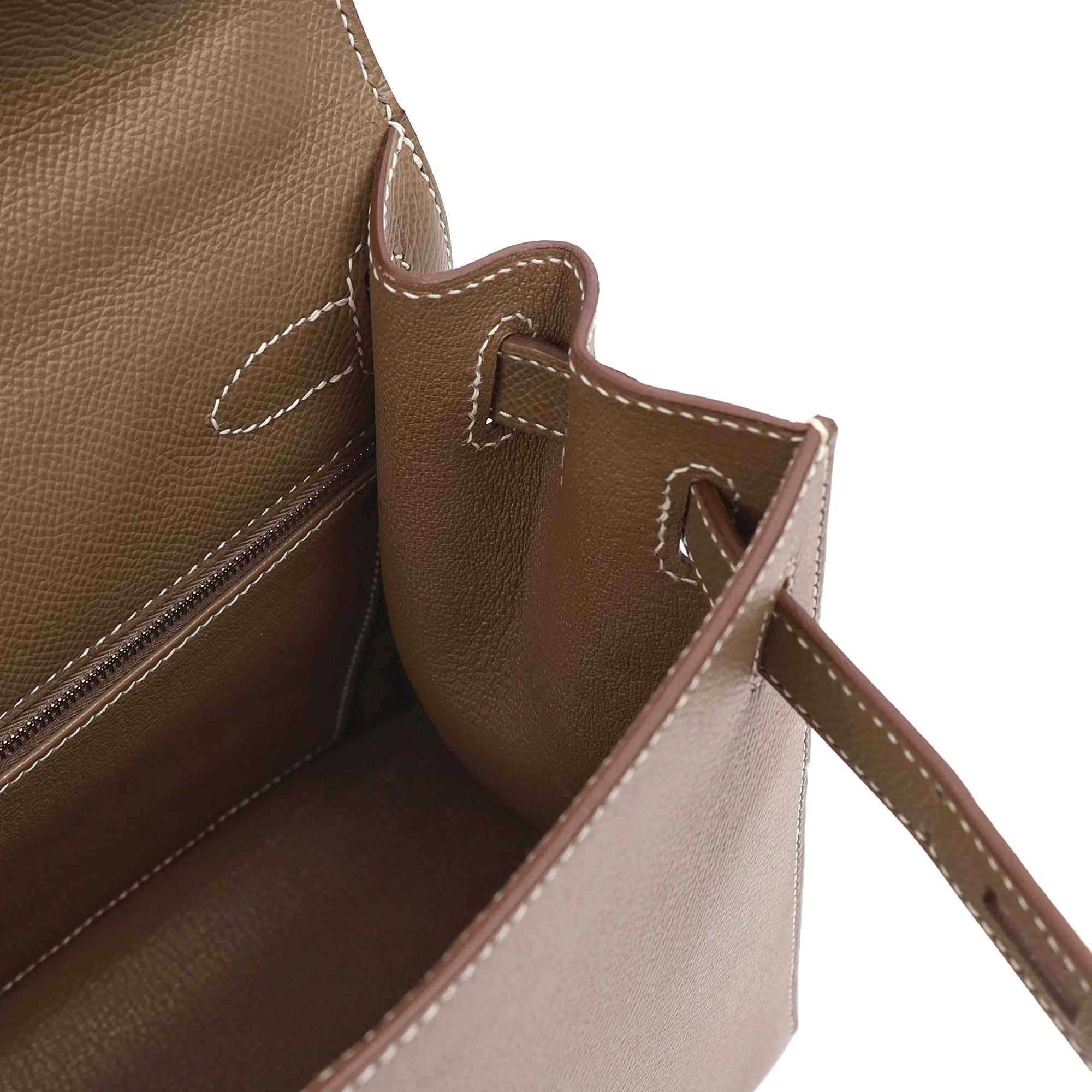 Picture of Hermes Tote Kelly 28 in Etoupe, Epsom Leather