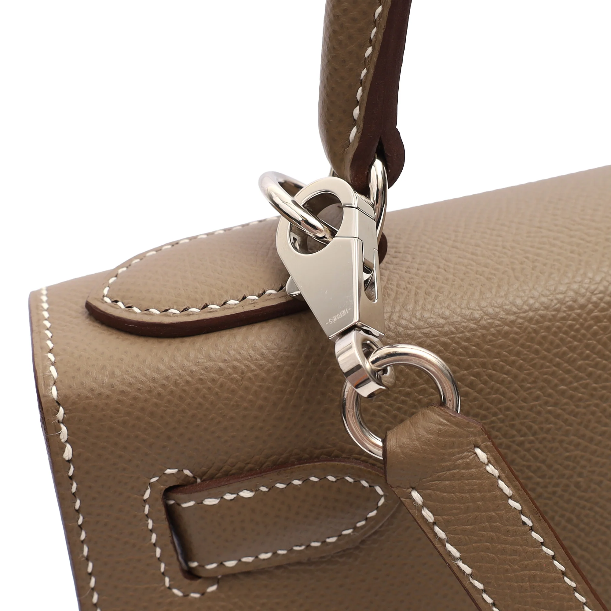 Picture of Hermes Tote Kelly 28 in Etoupe, Epsom Leather