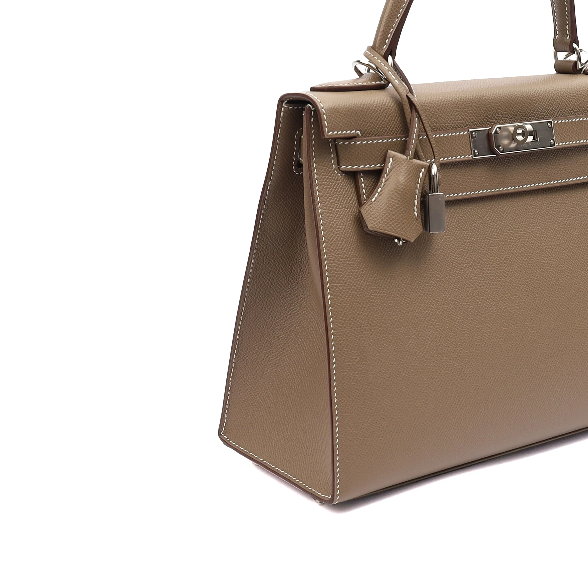 Picture of Hermes Tote Kelly 28 in Etoupe, Epsom Leather