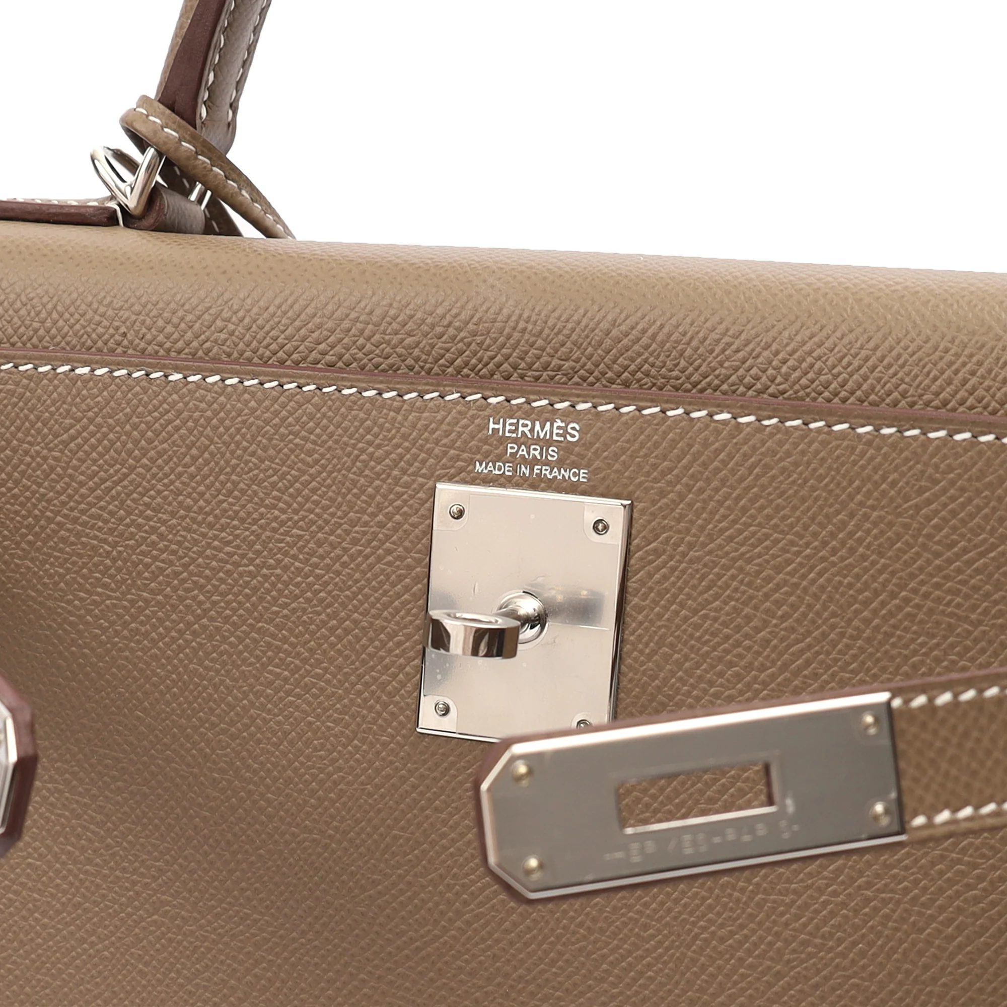 Picture of Hermes Tote Kelly 28 in Etoupe, Epsom Leather