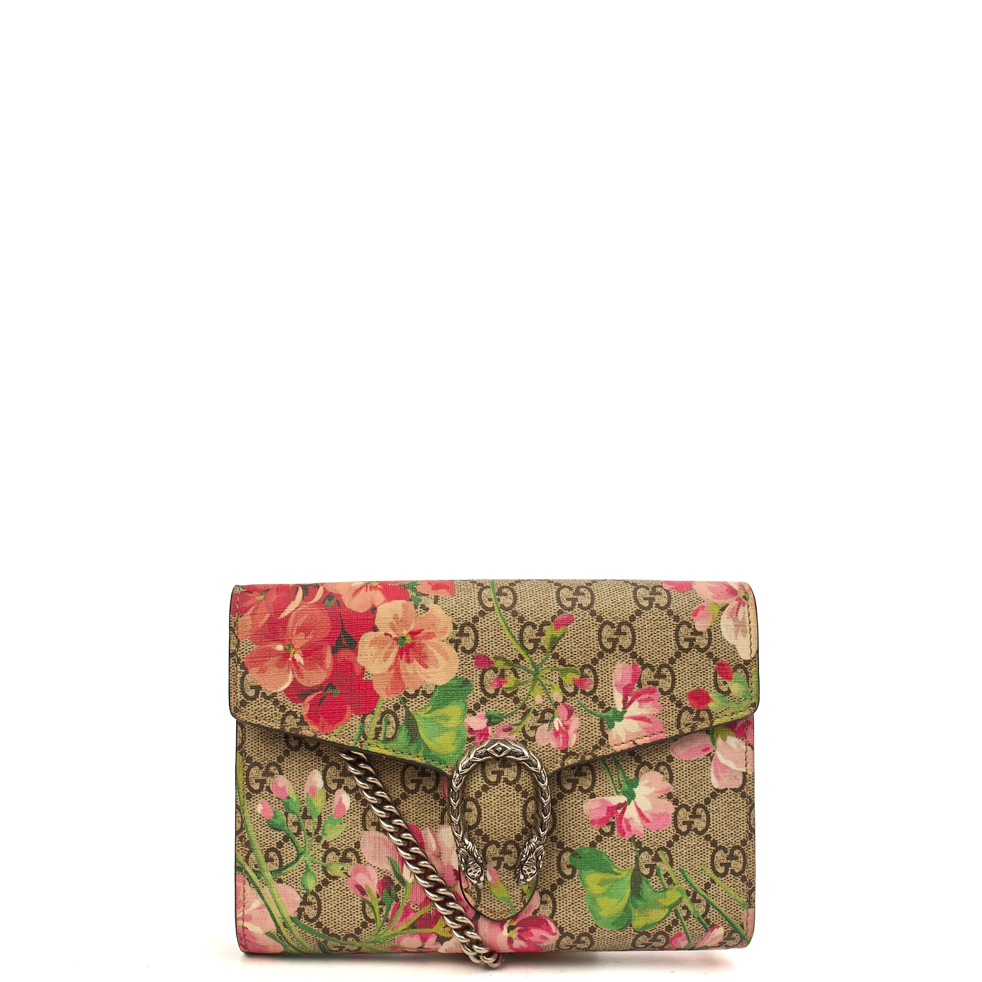 Picture of Gucci Cross Body Dionysus Chain Wallet in Brown, Leather