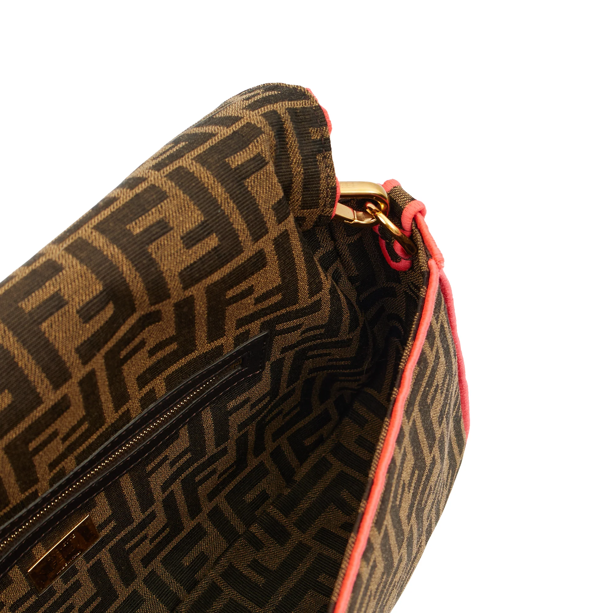 Picture of Fendi Cross Body Baguette - Large in Zucca FF, Canvas