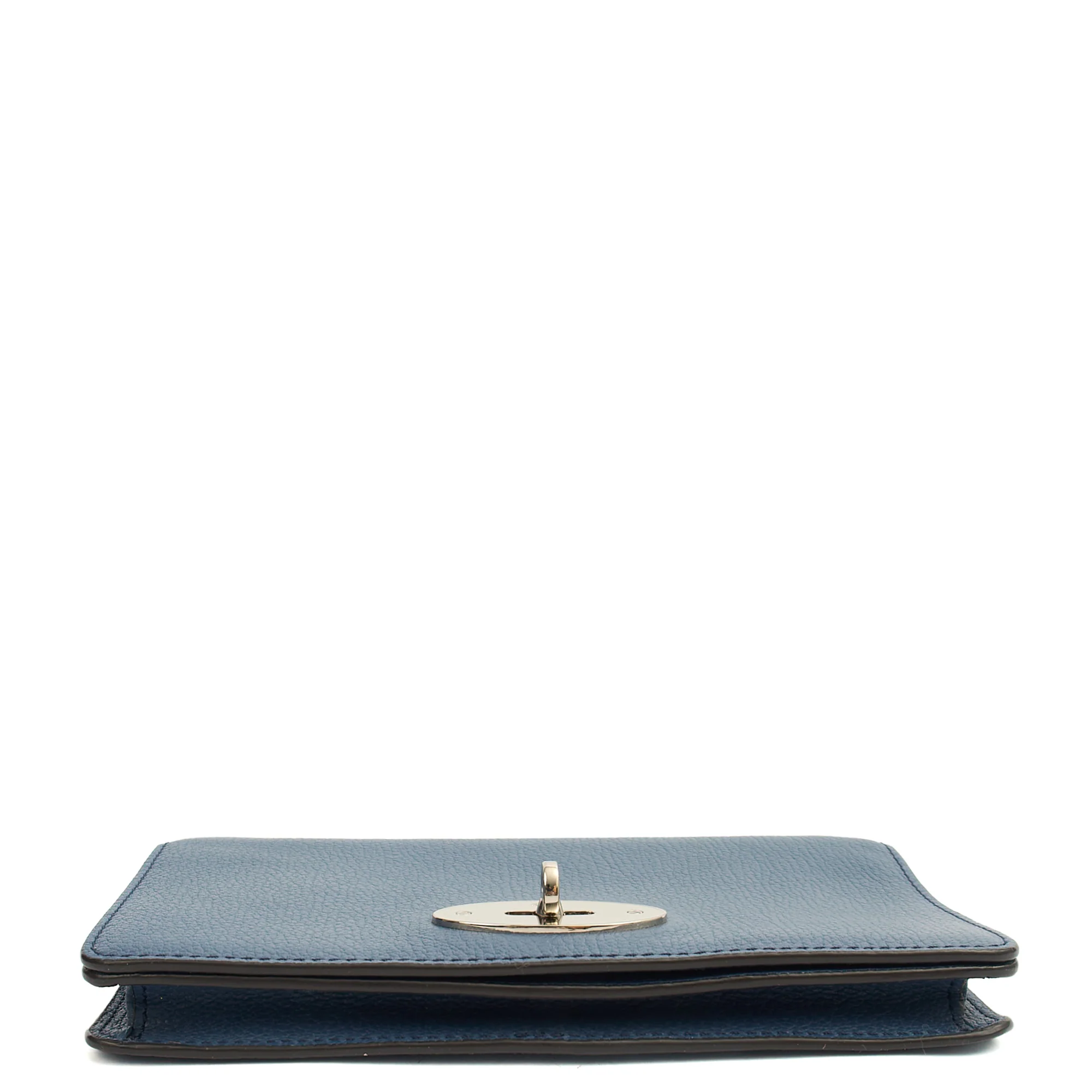 Picture of Mulberry Cross Body Bayswater Clutch in Steel Blue, Calfskin Leather