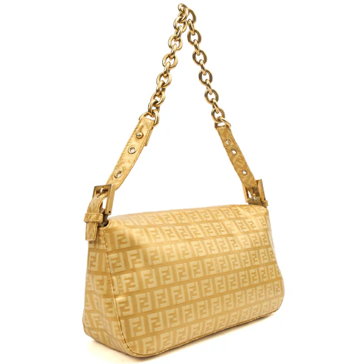 Picture of Fendi Shoulder Bag Baguette in Metallic, Patent Leather