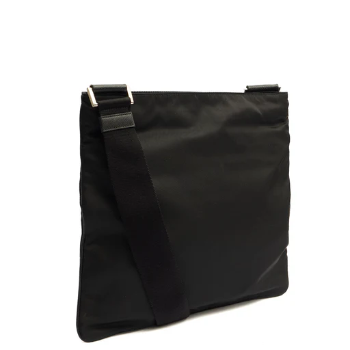 Picture of Prada Cross Body Nylon Messenger in Black, Nylon