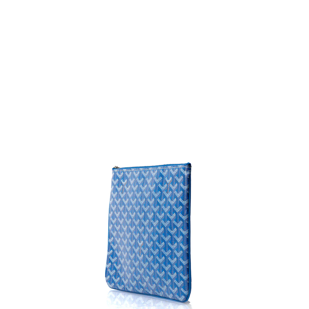 Picture of Goyard Clutch Senat Pouch PM in Blue, Leather