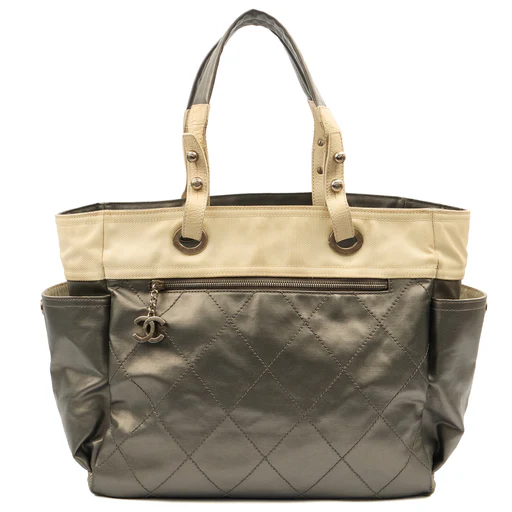 Picture of Chanel Tote Paris-Biarritz Tote - Large  in Metallic, Fabric