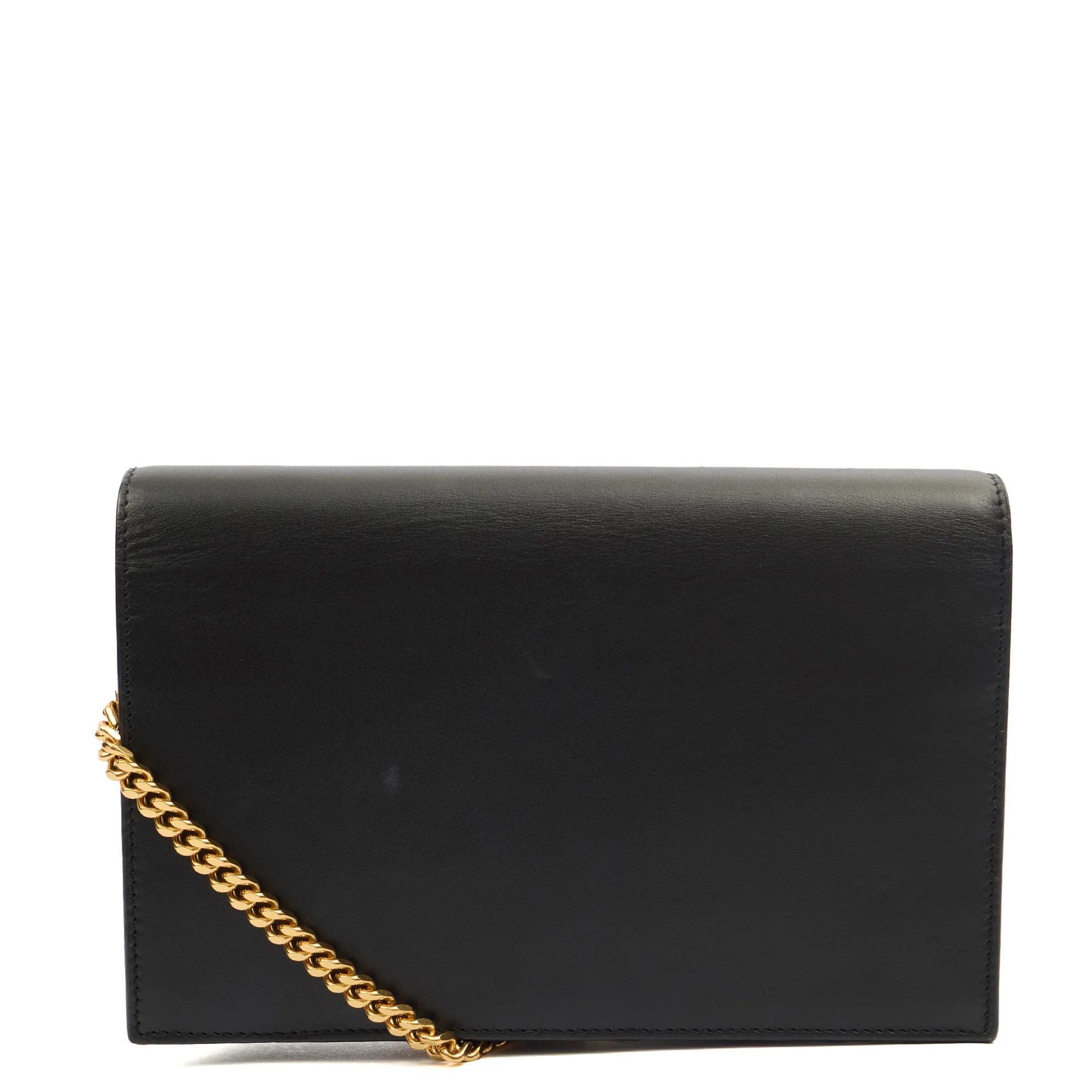 Picture of Saint Laurent Cross Body Kate Tassel Chain Wallet in Black, Leather