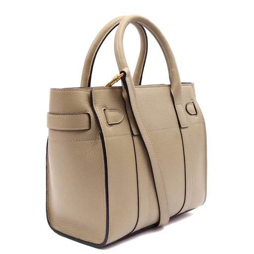 Picture of Mulberry Tote Zipped Bayswater - Mini in Clay, Calfskin Leather