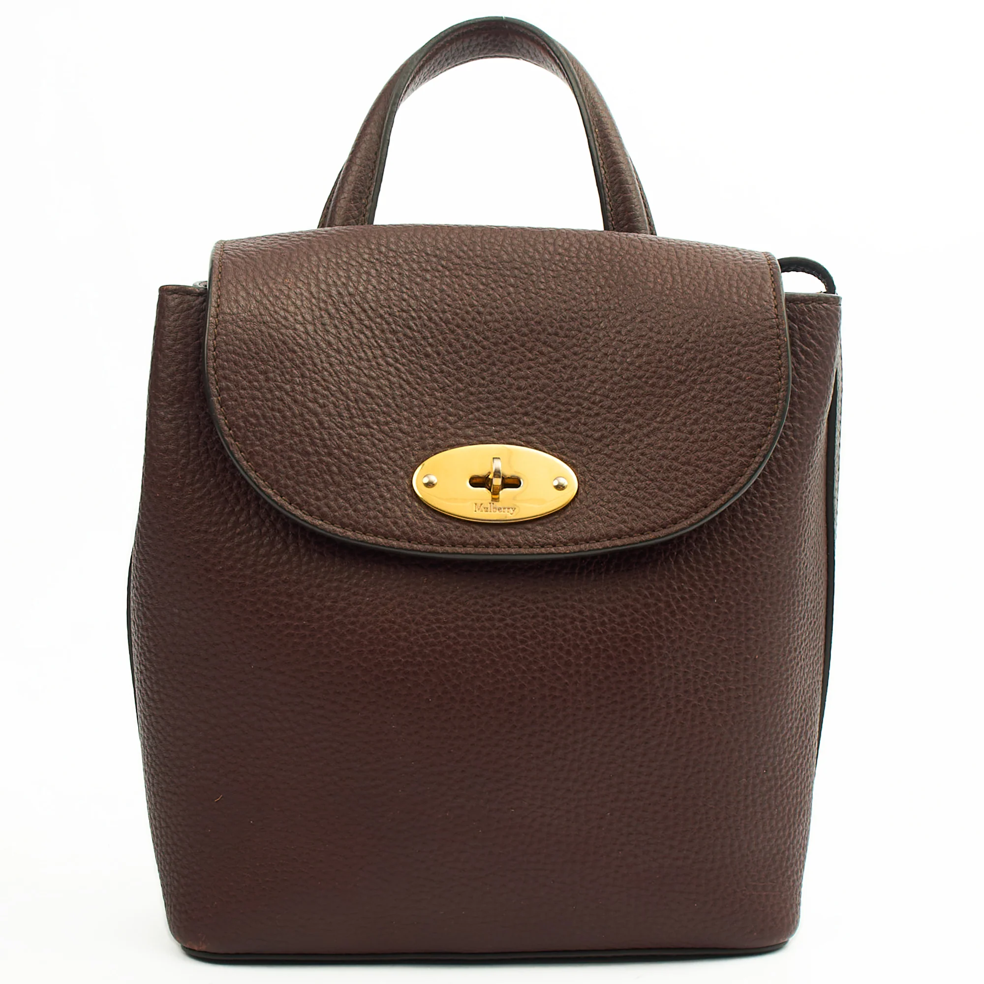 Picture of Mulberry Backpack Mini Bayswater in Oxblood, Calfskin Leather