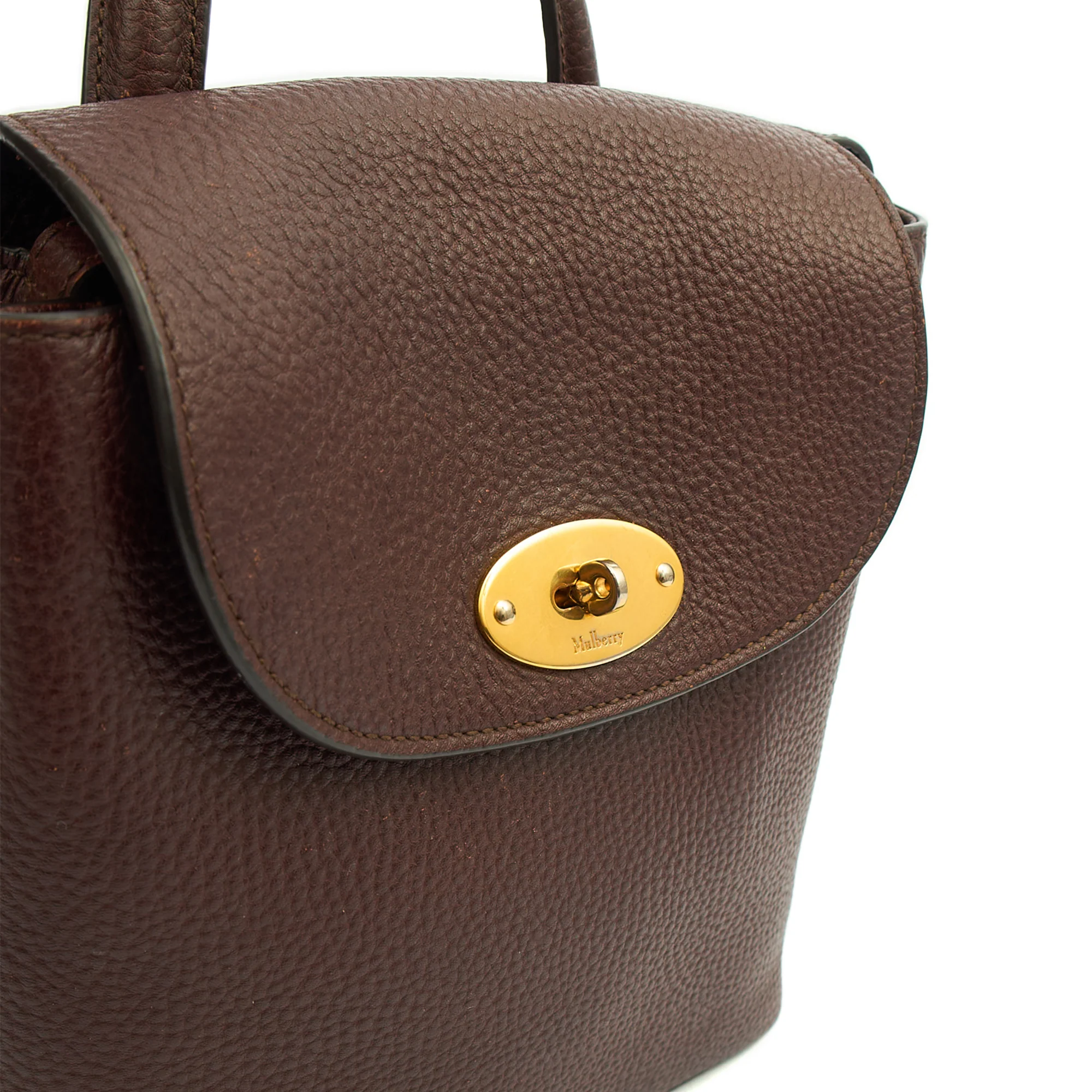Picture of Mulberry Backpack Mini Bayswater in Oxblood, Calfskin Leather