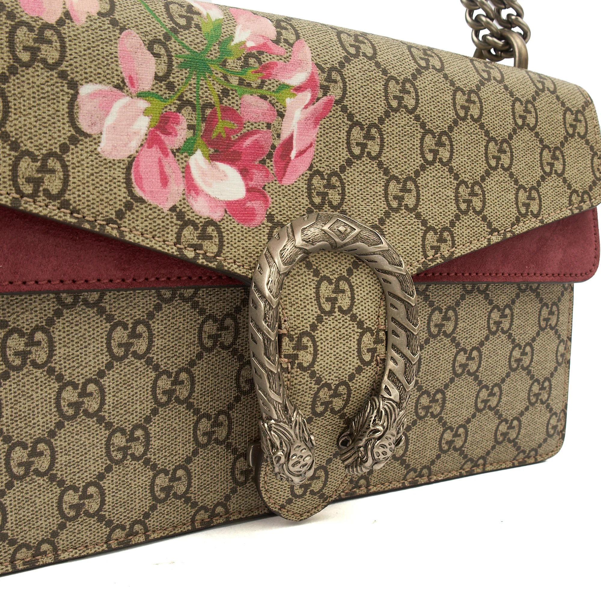 Picture of Gucci Shoulder Bag Dionysus - Medium in GG Supreme, Leather