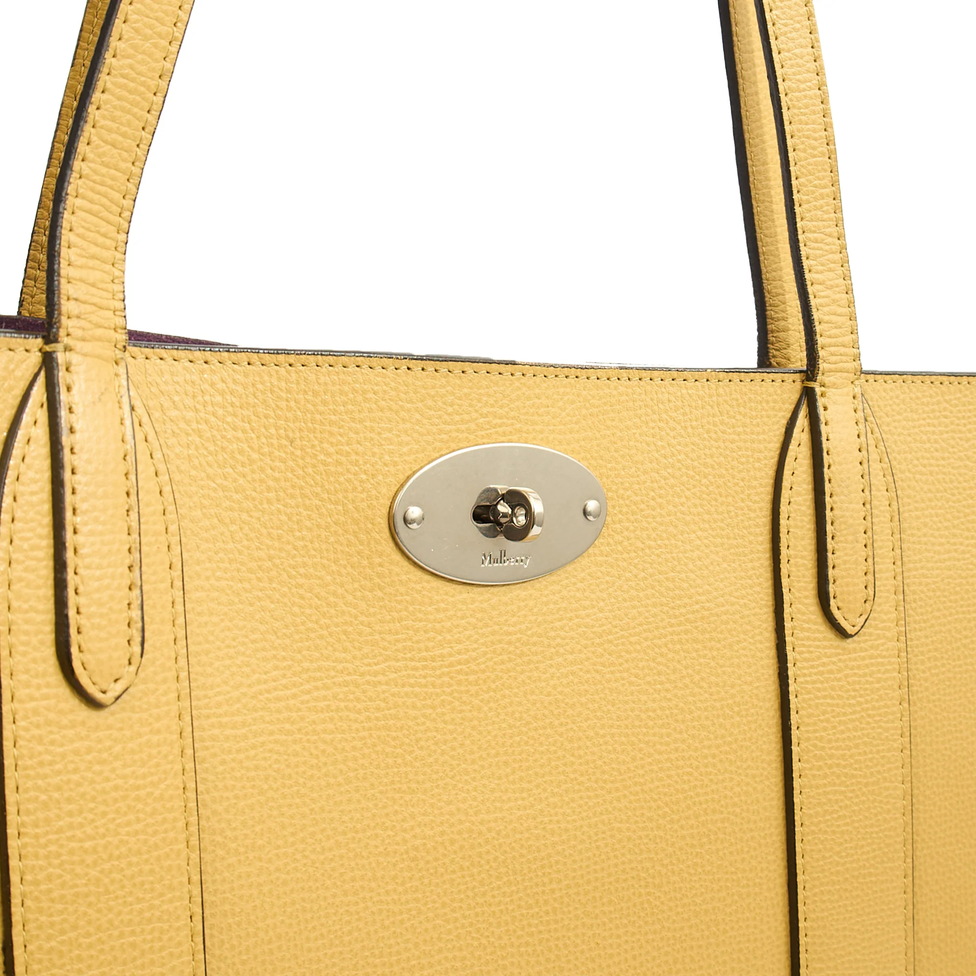 Picture of Mulberry Tote Bayswater Tote in Citrus Yellow, Calfskin Leather