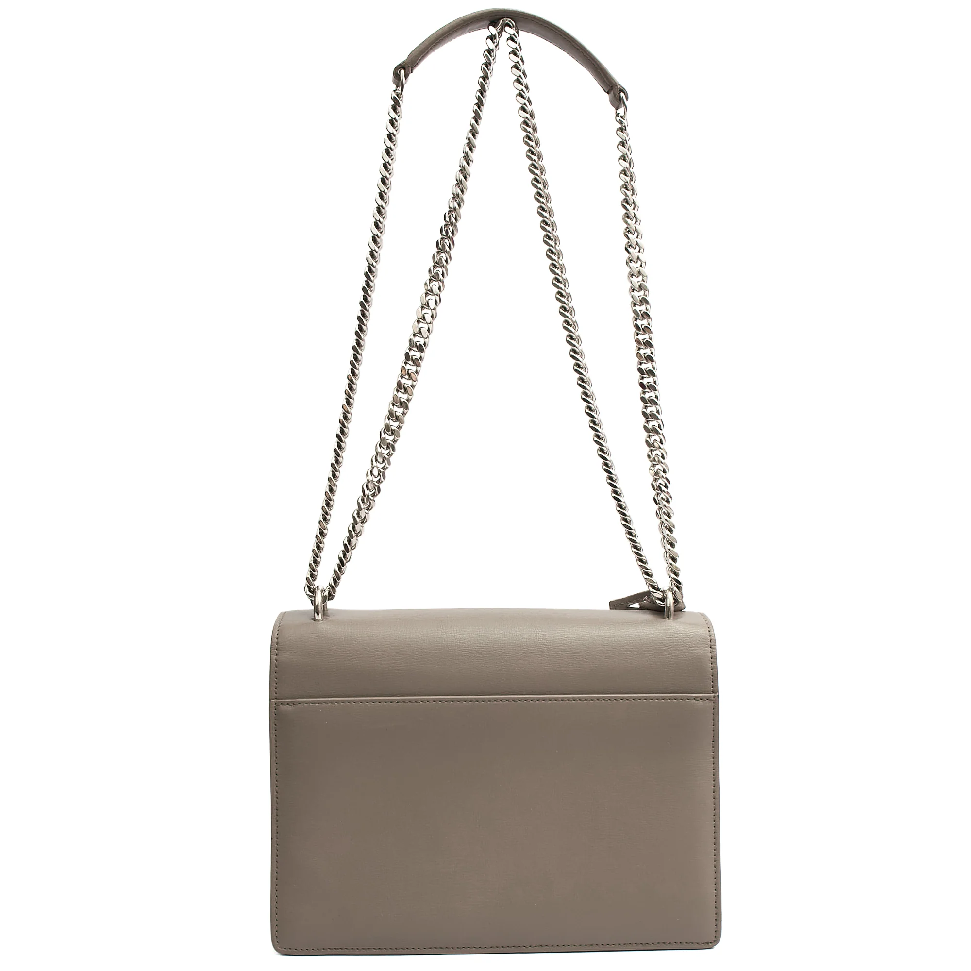 Picture of Saint Laurent Shoulder Bag Sunset - Medium in Grey, Leather