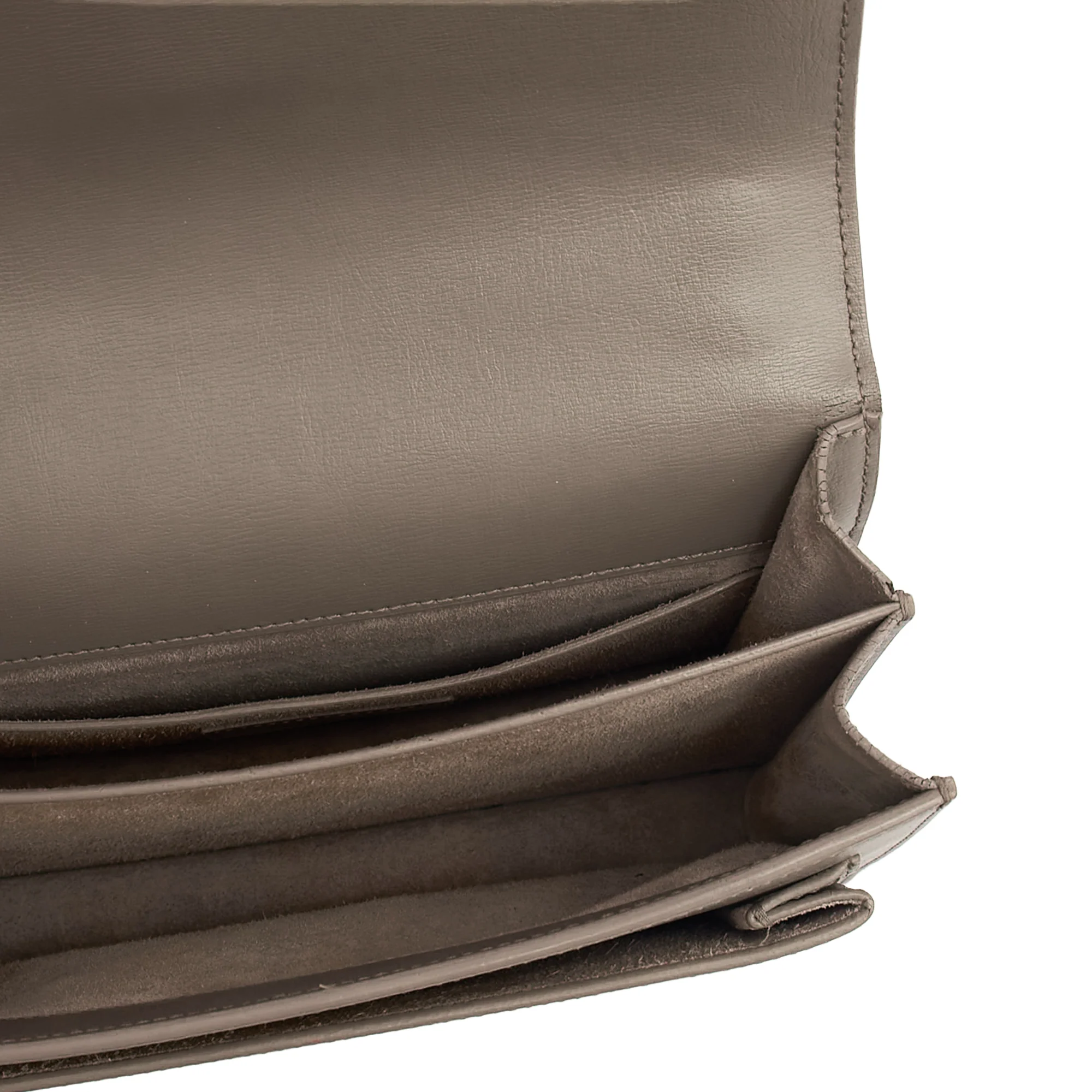 Picture of Saint Laurent Shoulder Bag Sunset - Medium in Grey, Leather