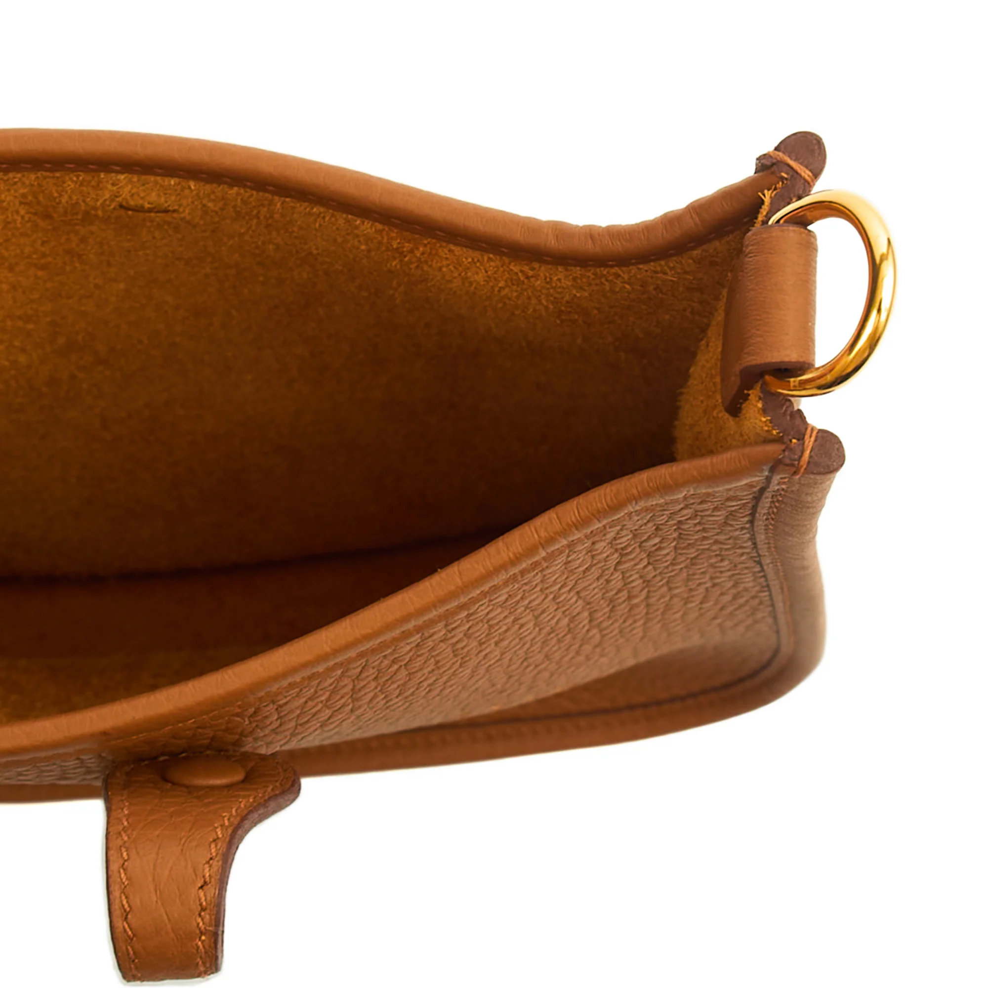 Picture of Hermes Cross Body Evelyne 16 in Gold, Togo Leather