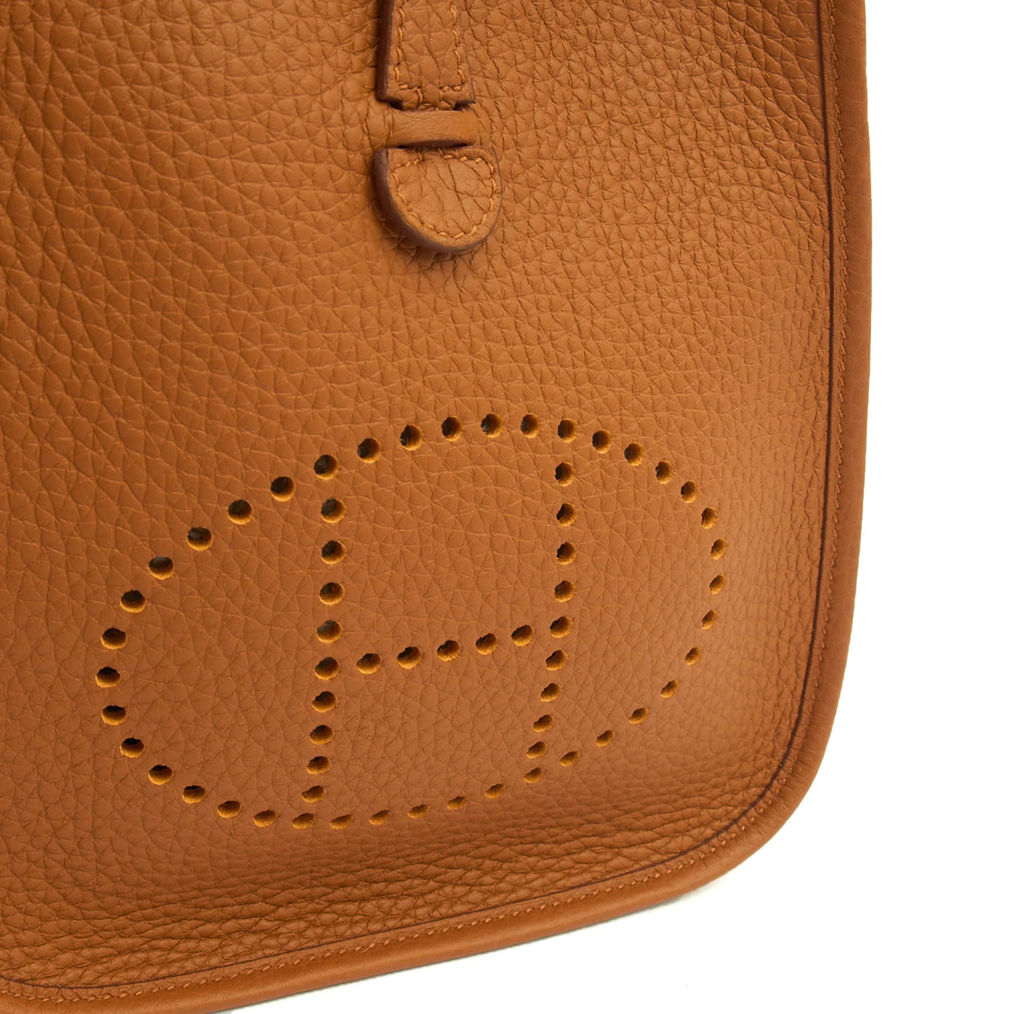 Picture of Hermes Cross Body Evelyne 16 in Gold, Togo Leather
