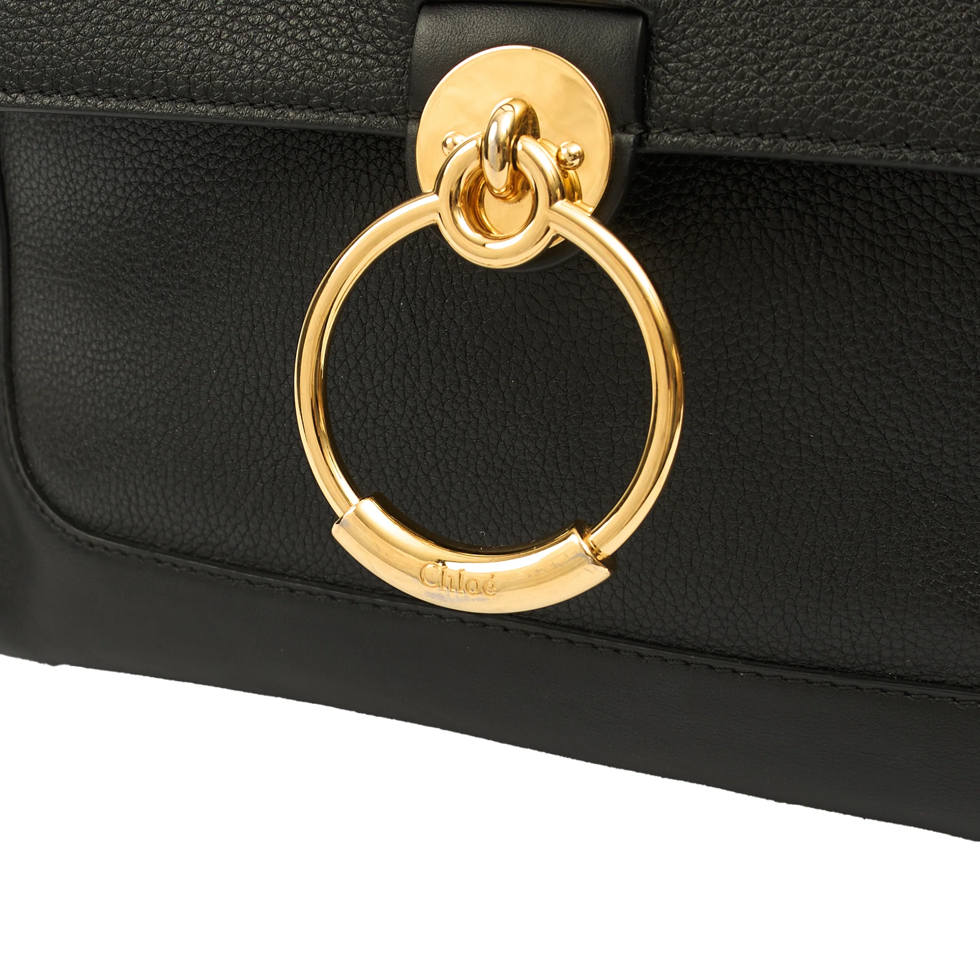 Picture of Chloe Top Handle Tess Day in Black, Leather