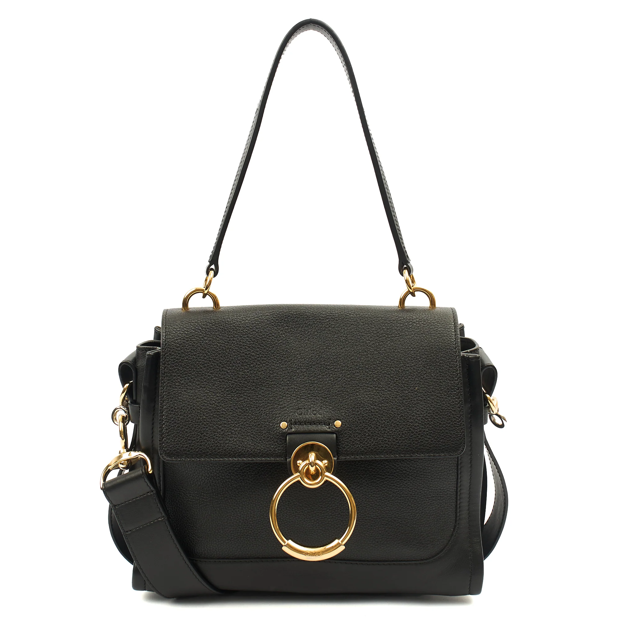 Picture of Chloe Top Handle Tess Day in Black, Leather