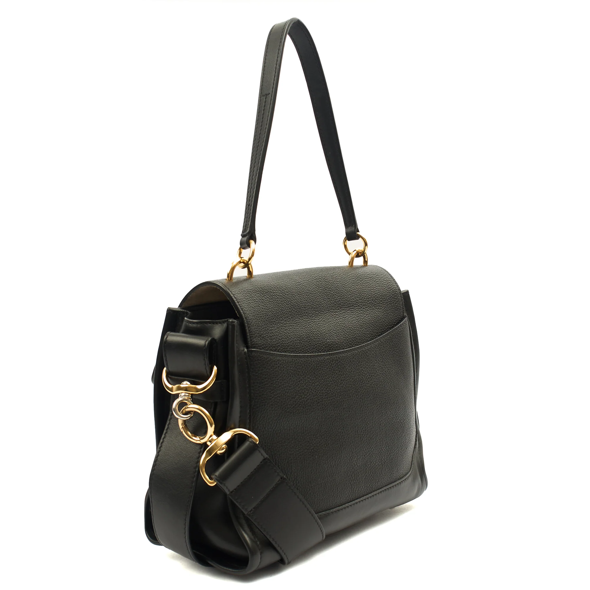 Picture of Chloe Top Handle Tess Day in Black, Leather