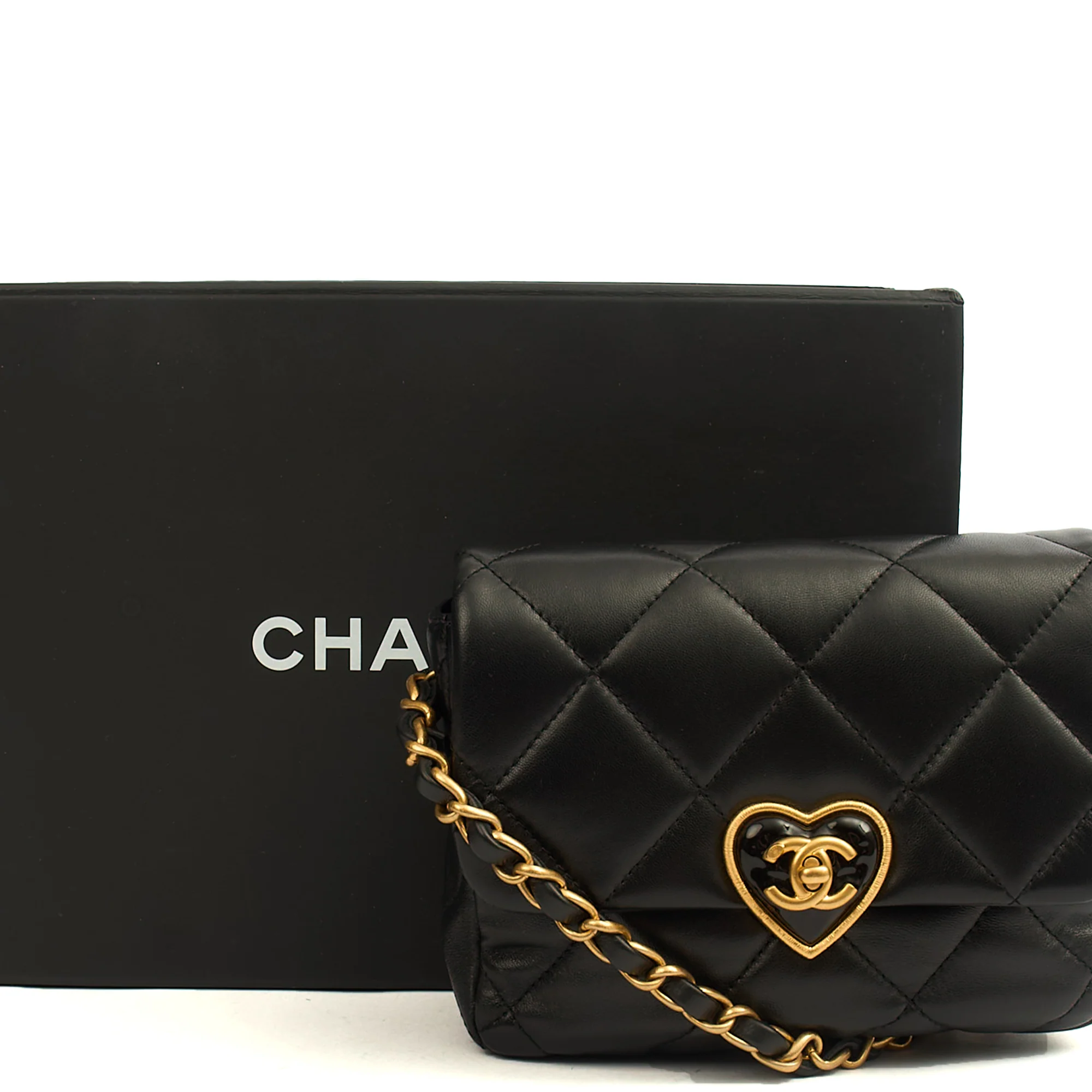 Picture of Chanel Cross Body Round Crossbody in Black, Lambskin Leather