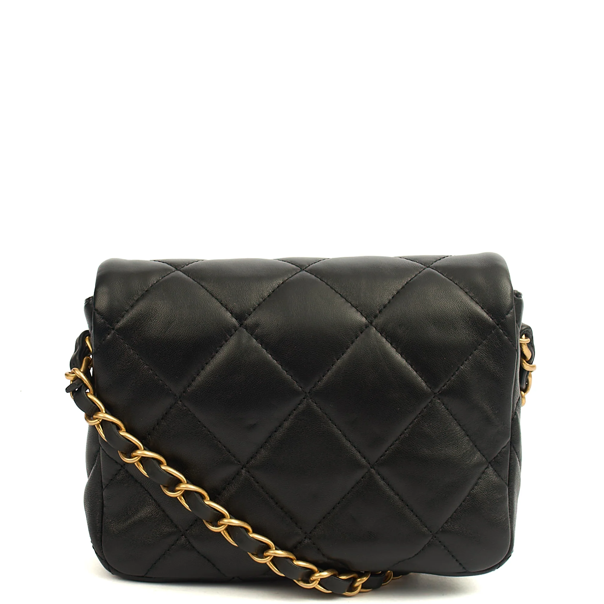 Picture of Chanel Cross Body Round Crossbody in Black, Lambskin Leather