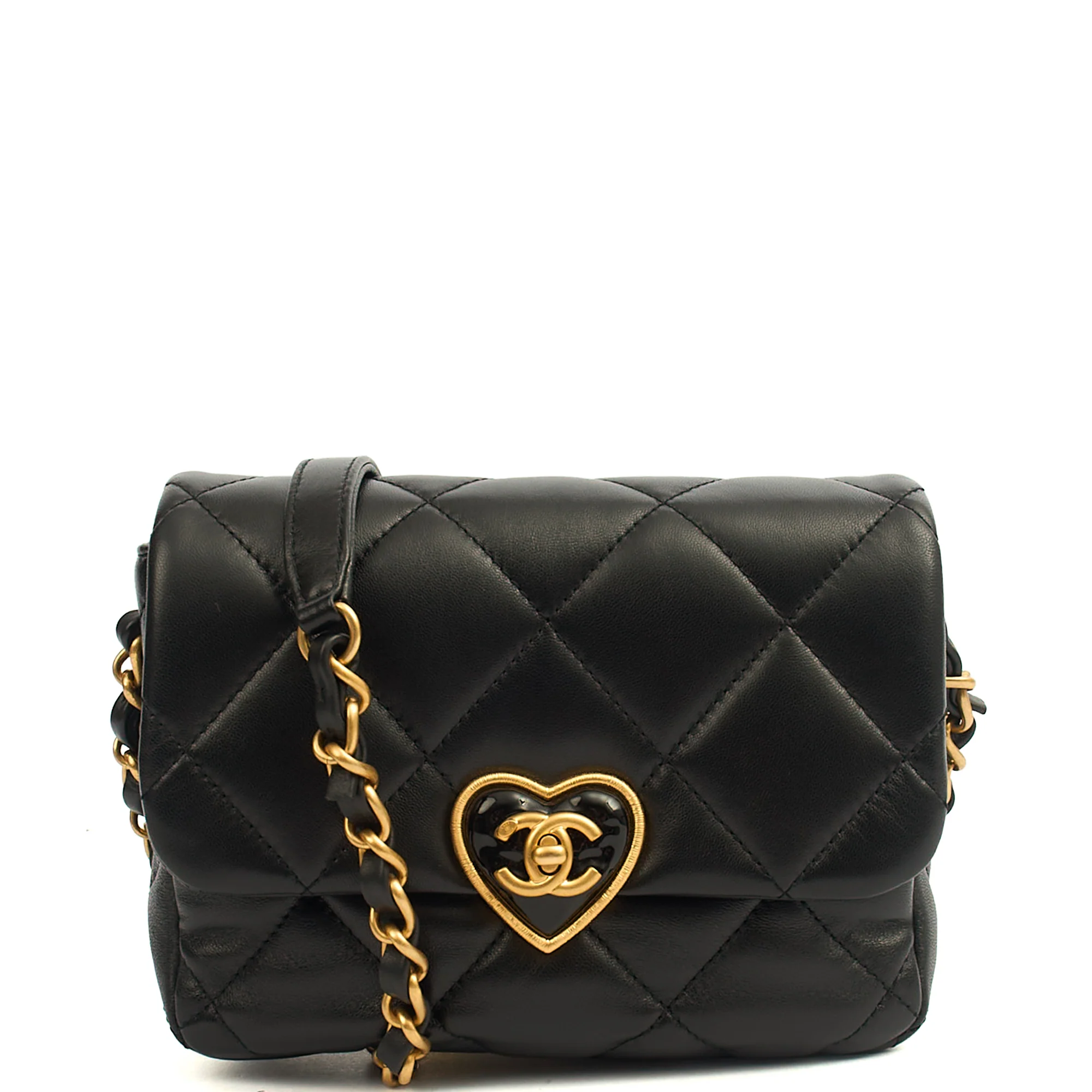 Picture of Chanel Cross Body Round Crossbody in Black, Lambskin Leather
