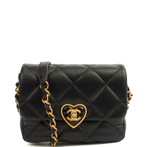 Picture of Chanel Cross Body Round Crossbody in Black, Lambskin Leather